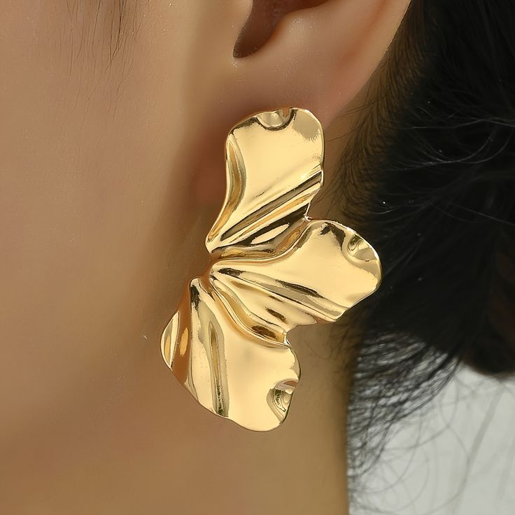 Brinco Half Flower 18K